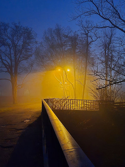 Brücke in thann über den Fluss La Thur